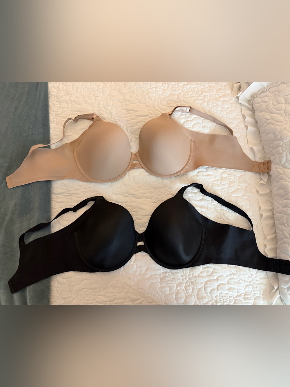 Warner's Smooth T-Shirt Bras in Black & Nude